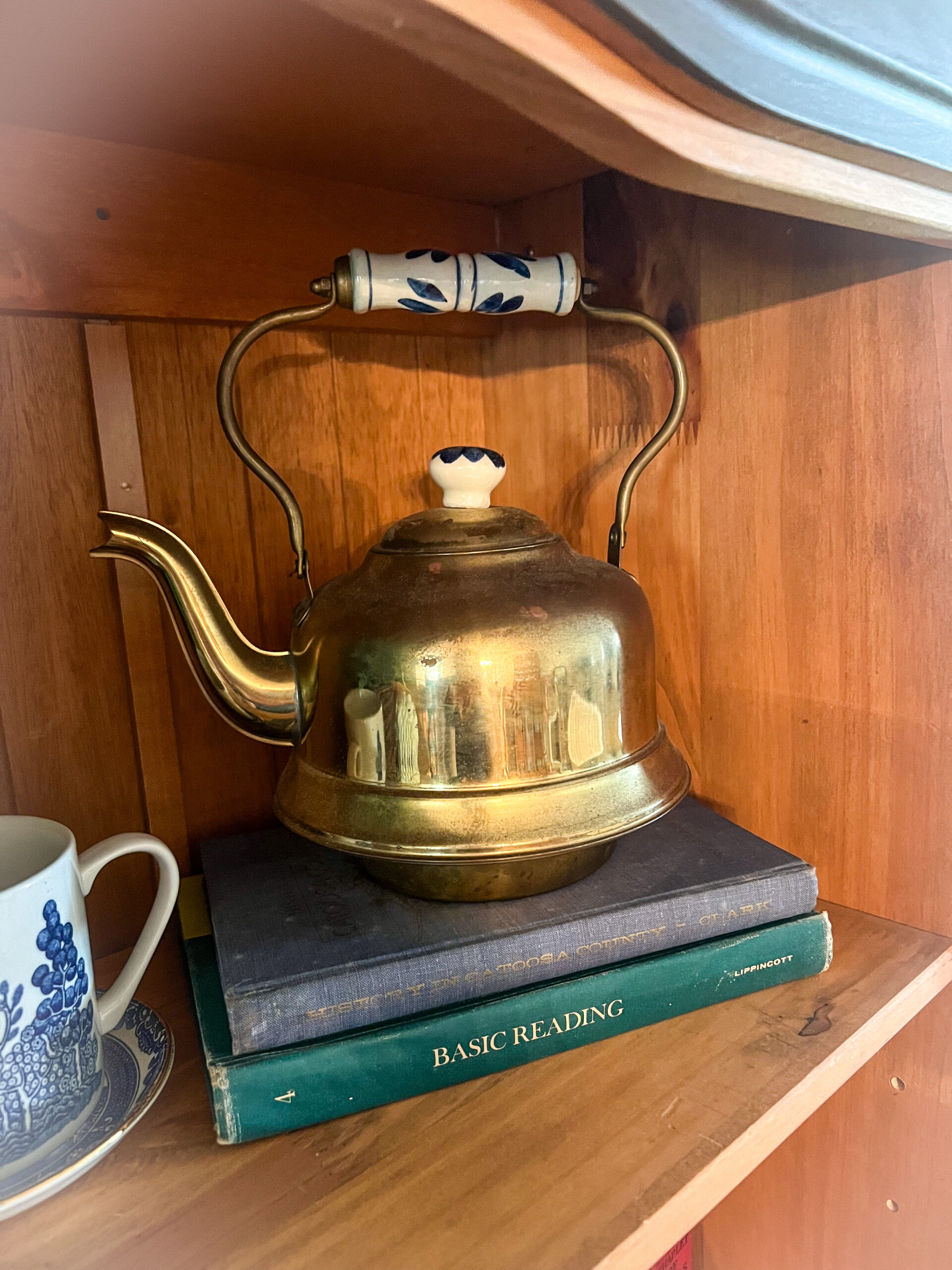 brass tea kettle