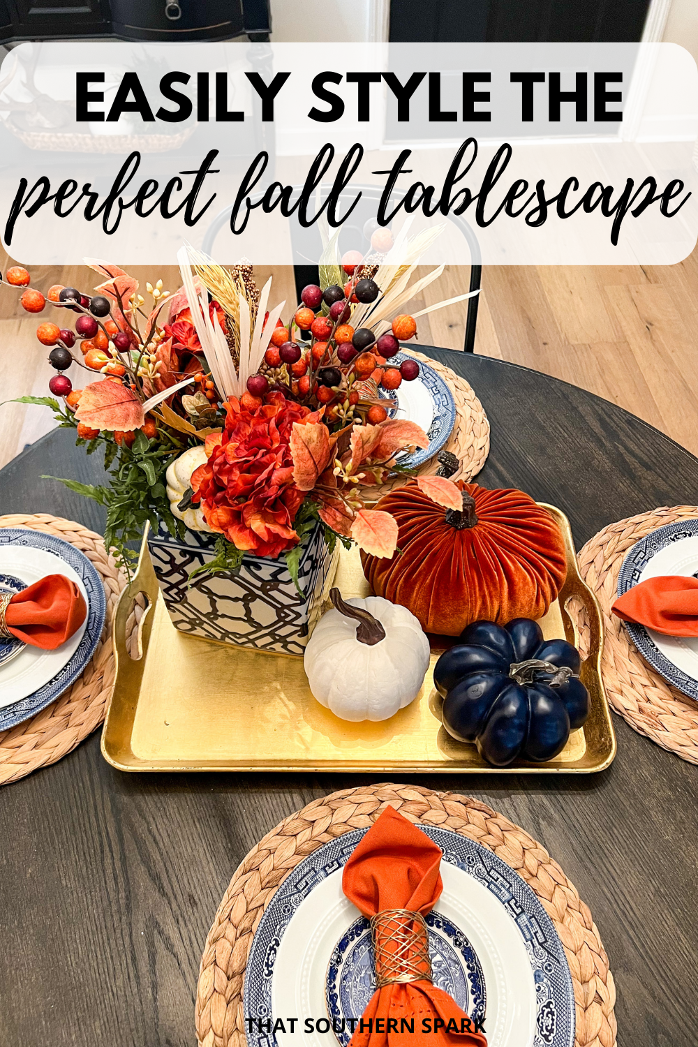 fall dining table idea