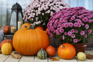 fall porch decor