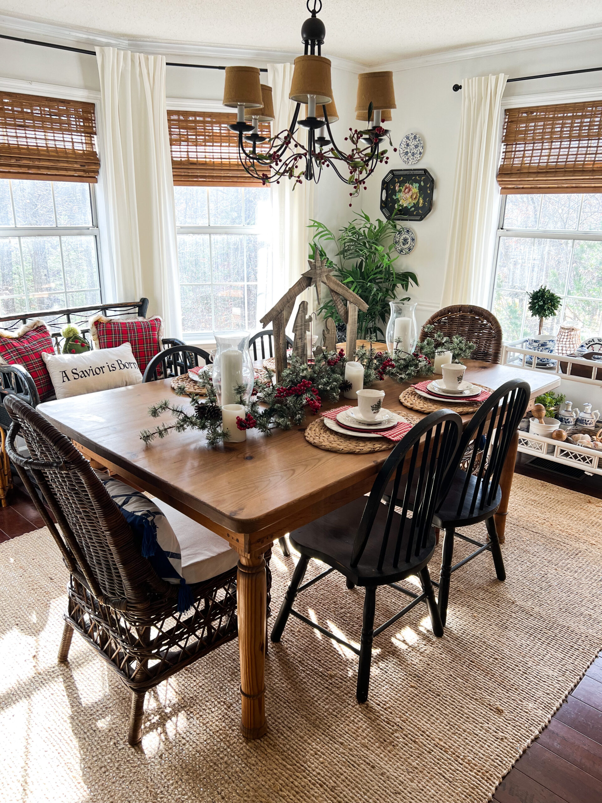 christmas dining table