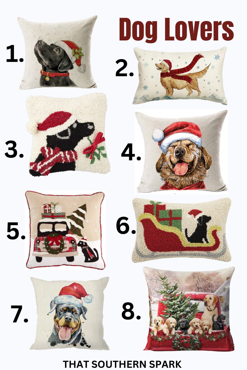 The Best Shopping Guide For  Christmas Pillows - Get The Most Bang  For Your Buck! - That Southern Spark