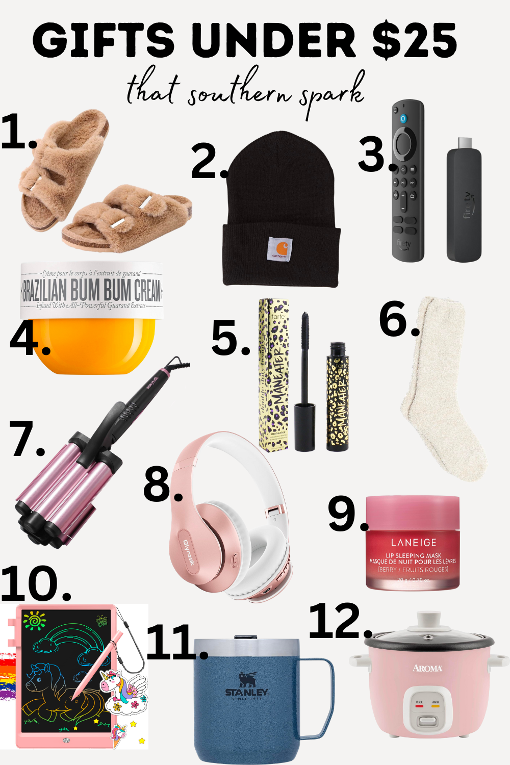 CHRISTMAS GIFTS UNDER $25
