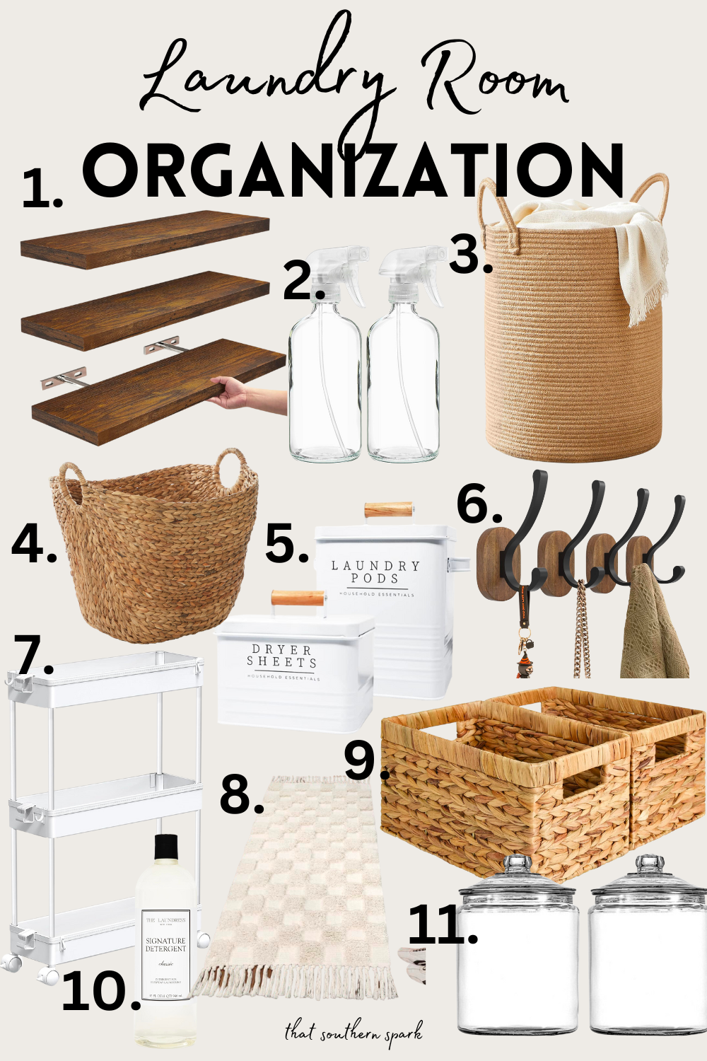 Small Laundry Room Organization ideas