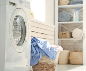 organizing a small laundry room