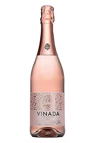 VINADA – Sparkling Rosé – Zero Alcohol Wine – 750 ml (1 Glass Bottles)