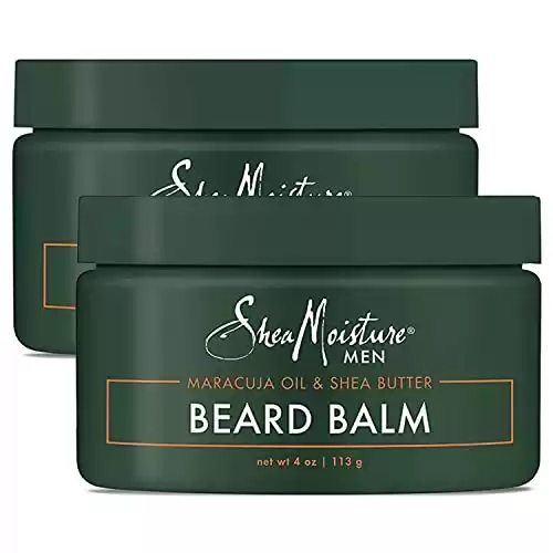 SheaMoisture Mens Skin Care, Beard Balm with Natural Ingredients, Shea Butter and Maracuja Oil to Shape, Smooth & Define Flawless Beard & Facial Hair (2 Pack – 4 Oz Ea) 