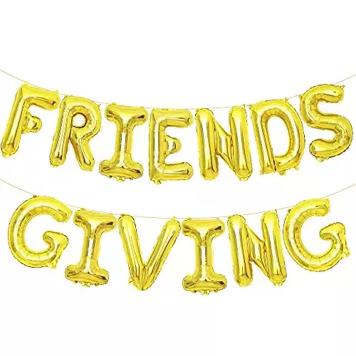 KatchOn, Gold Friendsgiving Balloon Garland 16 Inch | Friendsgiving Balloons, Friendsgiving Party Decorations | Friendsgiving Balloons Decoration | Friendsgiving Backdrop, Gold Friendsgiving D…