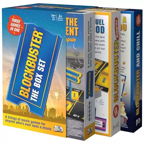 Blockbuster Trilogy: Party Game for Adults and Teens, Movie Board Games, Board Games for Teens and Teenagers, Funny Adult Party Games, Game Night