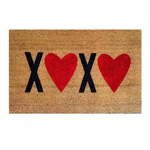 TUNKENCE Entrance Doormat Funny Floor Mat Door Matts Outdoors Valentine s Happy Doormat Entrance Outdoor Welcome Decorative Bathroom Gnome Indoor Doormat Mats for Home Indoor Outdoor, 16x24Inch